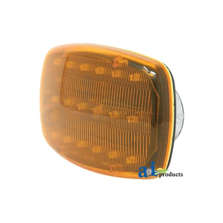 A & I Products Light, Amber, Safety Flasher, 6" X 4", Magnetic Base, Battery Operated 9" x5" x2" A-WL18A